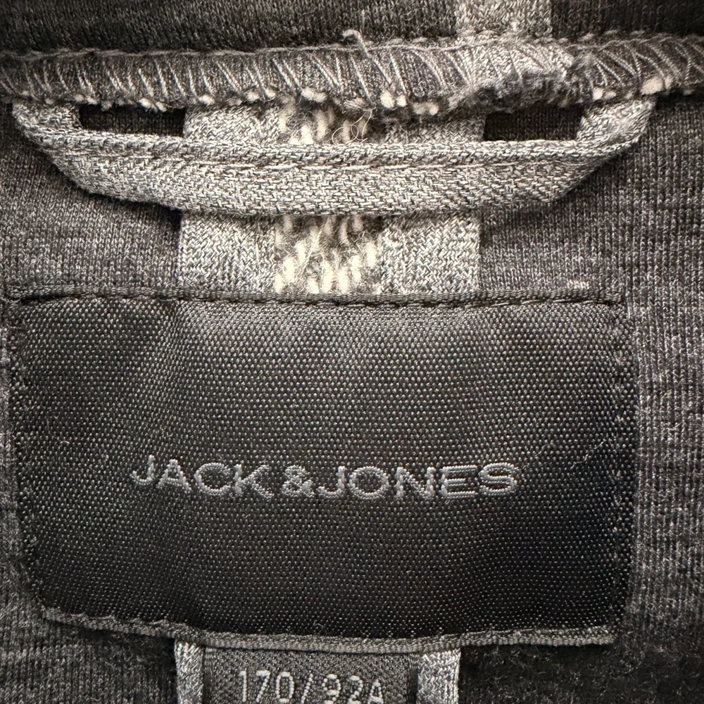 Jack and Jones Charcoal Light Gray Wool Blend Trench Pea Coat Mid length S